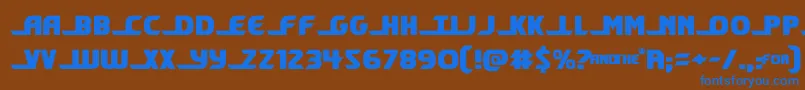 shiningherald Font – Blue Fonts on Brown Background