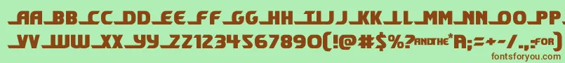 shiningherald Font – Brown Fonts on Green Background