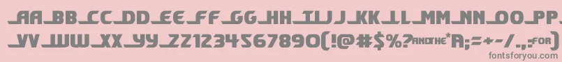 フォントshiningherald – ピンクの背景に灰色の文字