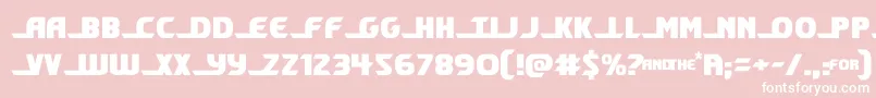 shiningherald Font – White Fonts on Pink Background