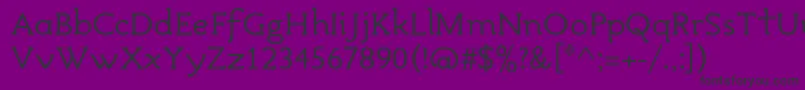 AvdiraRegular Font – Black Fonts on Purple Background