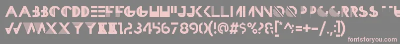 HbmRazedGaleriePersonalUseOnly Font – Pink Fonts on Gray Background