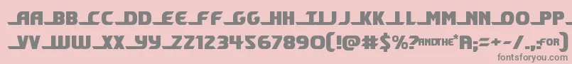 フォントshiningherald – ピンクの背景に灰色の文字