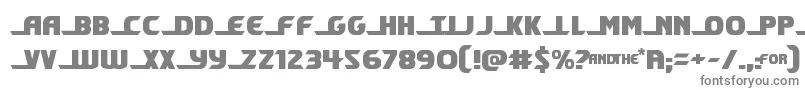shiningherald-fontti – harmaat kirjasimet valkoisella taustalla