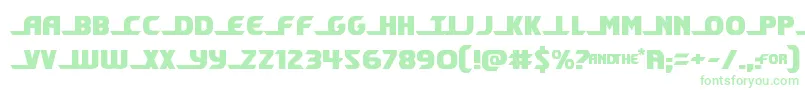 shiningherald-Schriftart – Grüne Schriften auf weißem Hintergrund