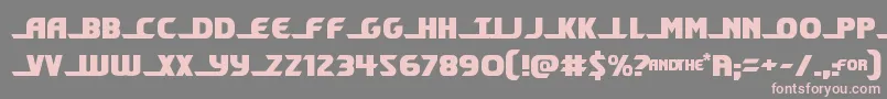 shiningherald-fontti – vaaleanpunaiset fontit harmaalla taustalla