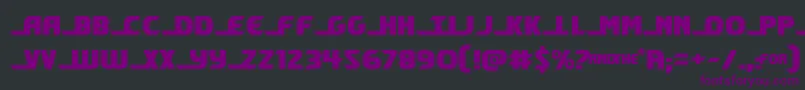 Шрифт shiningherald – фиолетовые шрифты на чёрном фоне