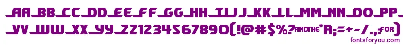 shiningherald-fontti – violetit fontit valkoisella taustalla