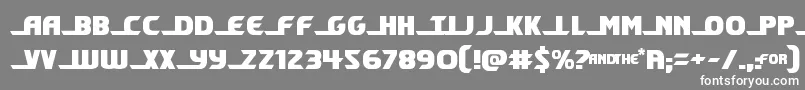 shiningherald-fontti – valkoiset fontit harmaalla taustalla