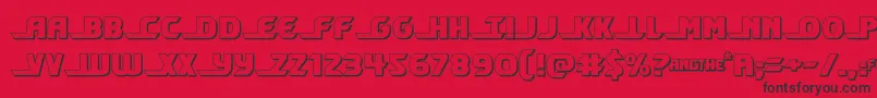 fuente shiningherald3d – Fuentes Negras Sobre Fondo Rojo