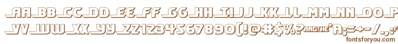 shiningherald3d Font – Brown Fonts on White Background