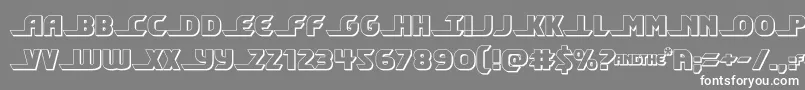 shiningherald3d Font – White Fonts on Gray Background