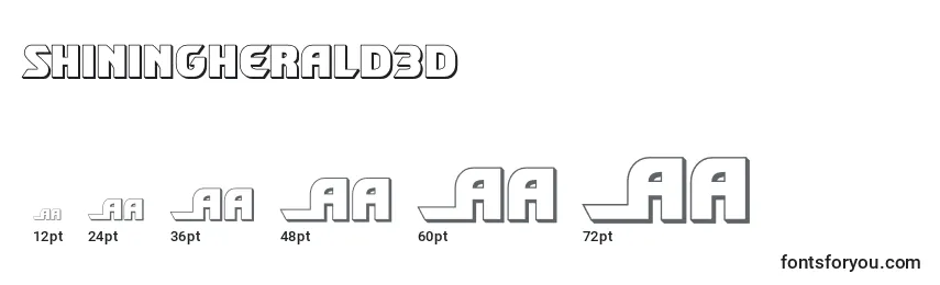 Размеры шрифта Shiningherald3d (140701)