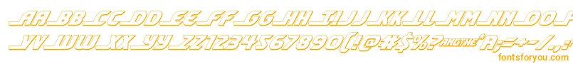 Шрифт shiningherald3dital – оранжевые шрифты
