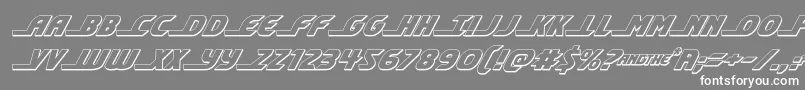 shiningherald3dital-Schriftart – Weiße Schriften auf grauem Hintergrund