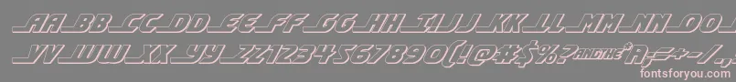 shiningherald3dital Font – Pink Fonts on Gray Background