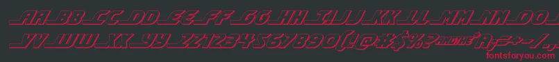 shiningherald3dital Font – Red Fonts on Black Background