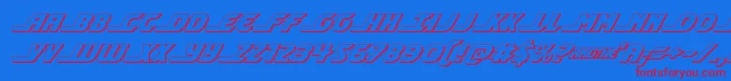 Подробнее о шрифте shiningherald3dital Шрифт shiningherald3dital – красные шрифты на синем фоне