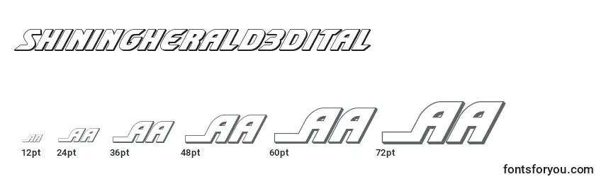 Размеры шрифта Shiningherald3dital (140704)