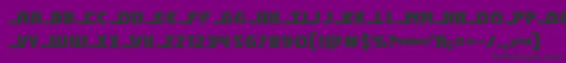 shiningheraldacad Font – Black Fonts on Purple Background