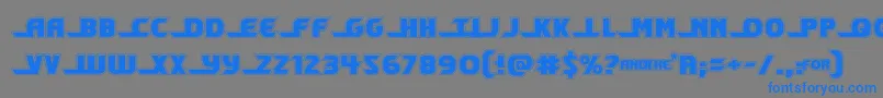 shiningheraldacad Font – Blue Fonts on Gray Background