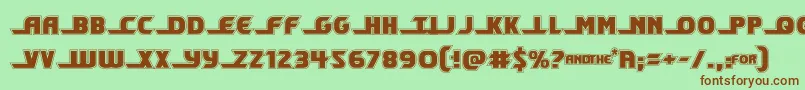 shiningheraldacad Font – Brown Fonts on Green Background