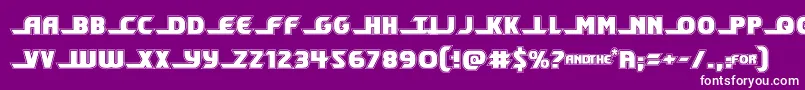 Шрифт shiningheraldacad – белые шрифты на фиолетовом фоне