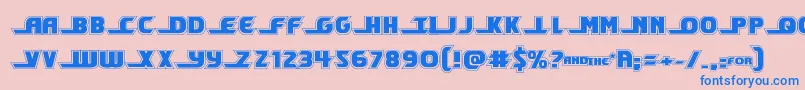 Шрифт shiningheraldacad – синие шрифты на розовом фоне