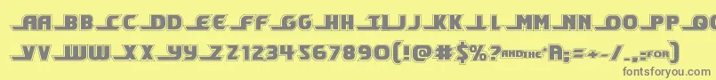 Шрифт shiningheraldacad – серые шрифты на жёлтом фоне
