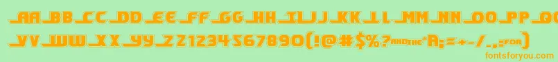 shiningheraldacad Font – Orange Fonts on Green Background