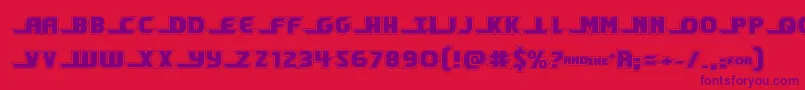 shiningheraldacad Font – Purple Fonts on Red Background