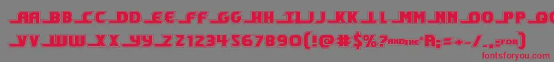 shiningheraldacad Font – Red Fonts on Gray Background