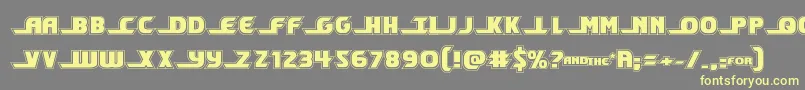 shiningheraldacad Font – Yellow Fonts on Gray Background
