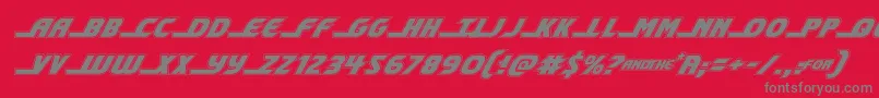 shiningheraldacadital Font – Gray Fonts on Red Background