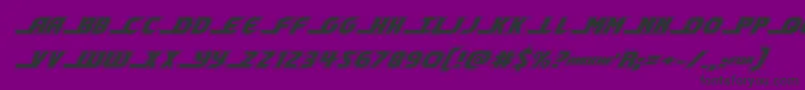 shiningheraldacadital Font – Black Fonts on Purple Background