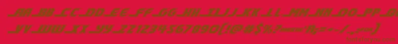 shiningheraldacadital Font – Brown Fonts on Red Background
