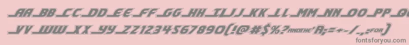 shiningheraldacadital-fontti – harmaat kirjasimet vaaleanpunaisella taustalla