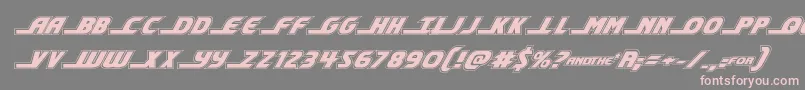Шрифт shiningheraldacadital – розовые шрифты на сером фоне