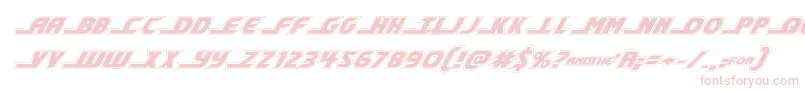 Czcionka shiningheraldacadital – różowe czcionki na białym tle
