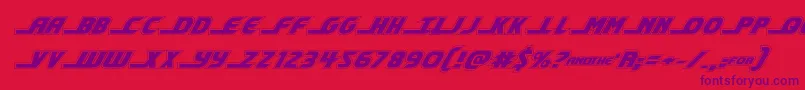 shiningheraldacadital-fontti – violetit fontit punaisella taustalla