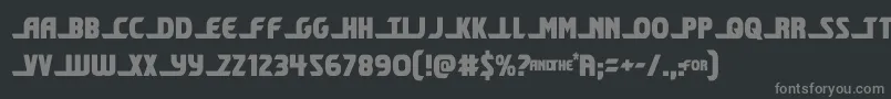 Шрифт shiningheraldcond – серые шрифты на чёрном фоне