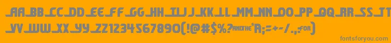 shiningheraldcond Font – Gray Fonts on Orange Background