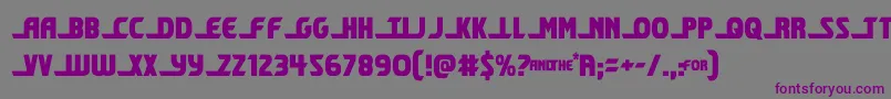 shiningheraldcond Font – Purple Fonts on Gray Background