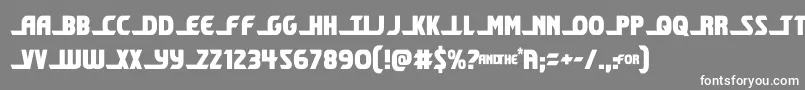 shiningheraldcond Font – White Fonts on Gray Background