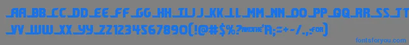 shiningheraldcond Font – Blue Fonts on Gray Background