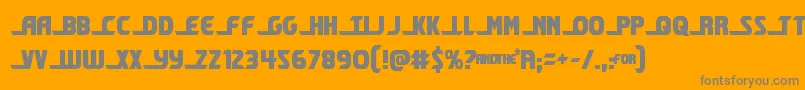 shiningheraldcond Font – Gray Fonts on Orange Background
