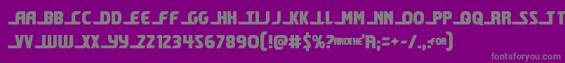 shiningheraldcond Font – Gray Fonts on Purple Background