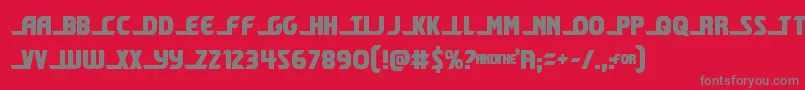 shiningheraldcond Font – Gray Fonts on Red Background