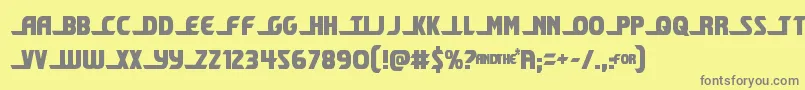 shiningheraldcond Font – Gray Fonts on Yellow Background