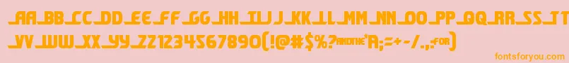 shiningheraldcond Font – Orange Fonts on Pink Background
